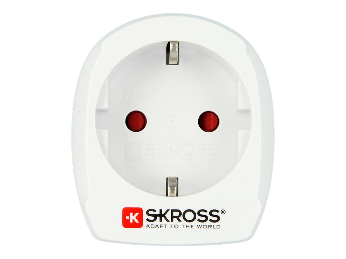 SKROSS Europe to USA - Netzanschlussadapter-Kit - Eurostecker, CEI 23-16/VII / CEE 7/3 (SCHUKO)