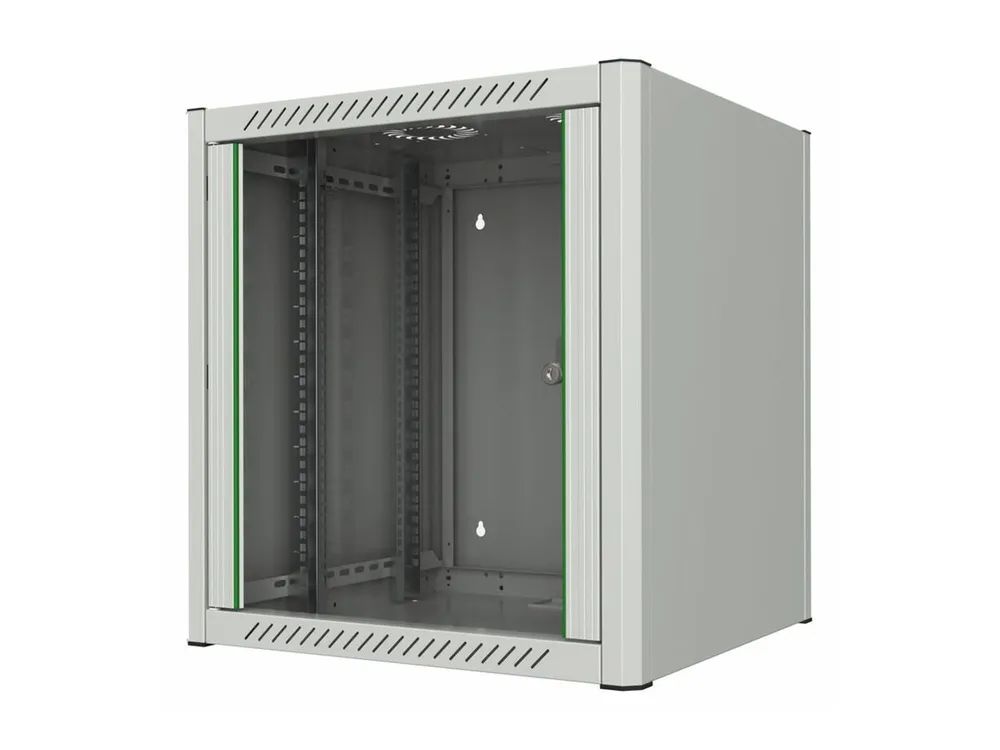 Lanview by Logon - Schrank Netzwerkschrank - 60 x 56 - geeignet für Wandmontage - weiß, RAL 7035 - 12U - 48.3 cm (19")