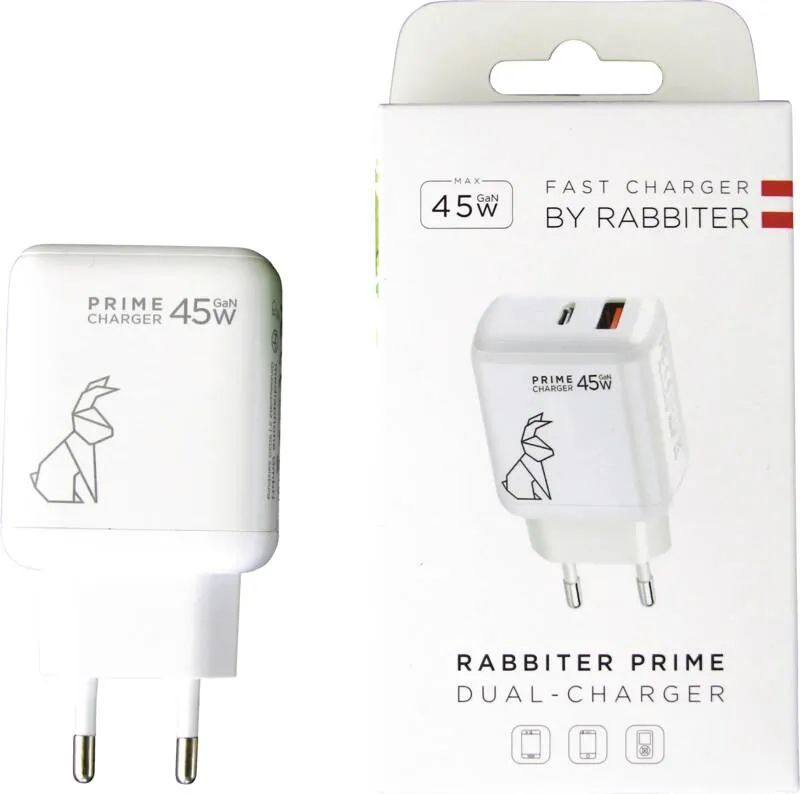Rabbiter Power 45W Fast Dual-Charger