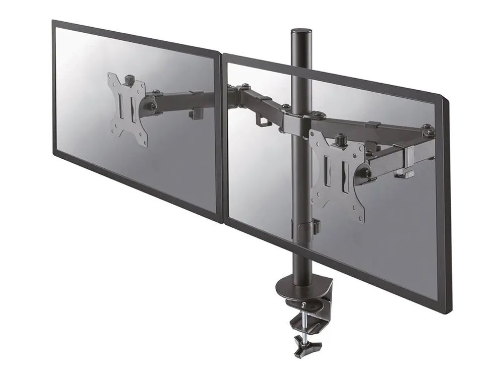 Neomounts FPMA-D550D - Befestigungskit - Voll beweglich - für 2 LCD-Displays - Stahl - Schwarz - Bildschirmgröße: 25.4-81.3 cm (10"-32")