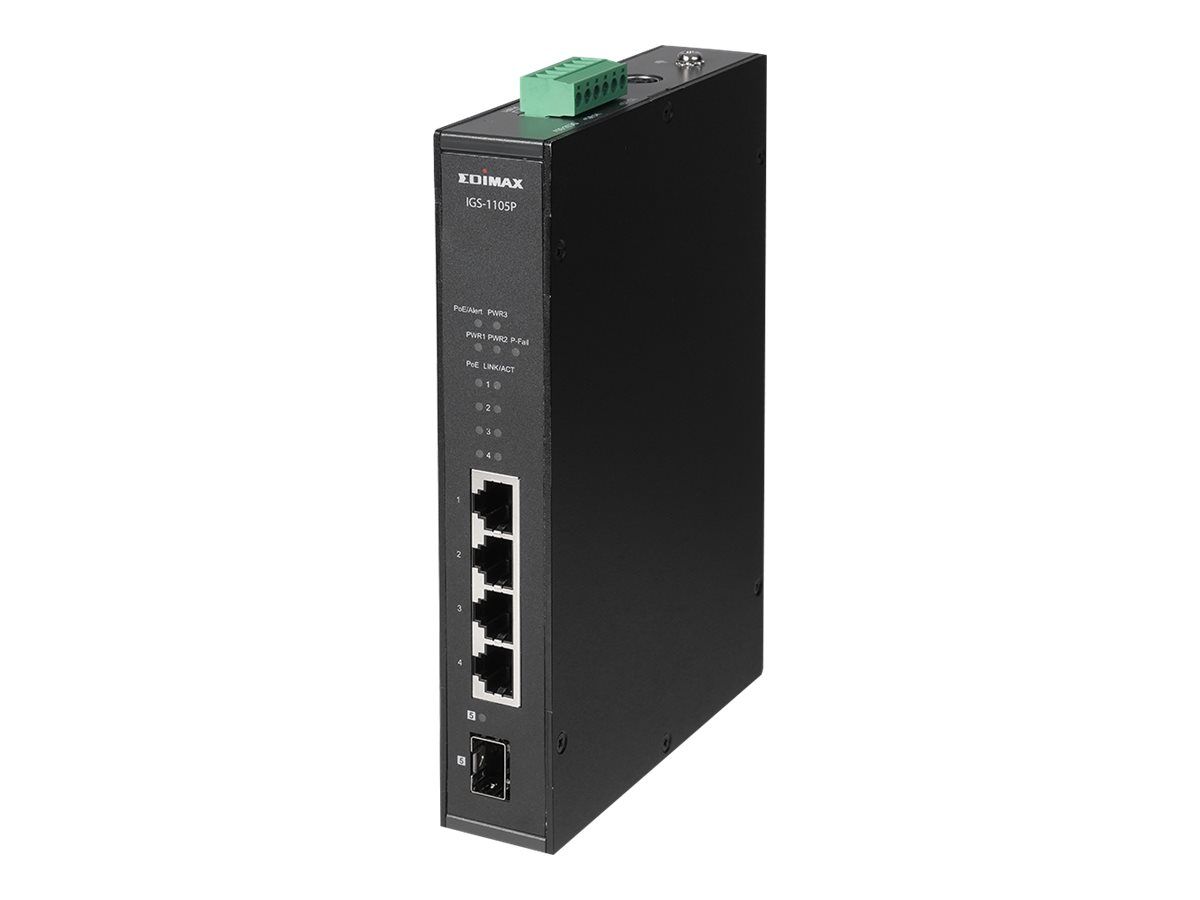Edimax IGS-1105P - Switch - 4 x 10/100/1000 (PoE+)