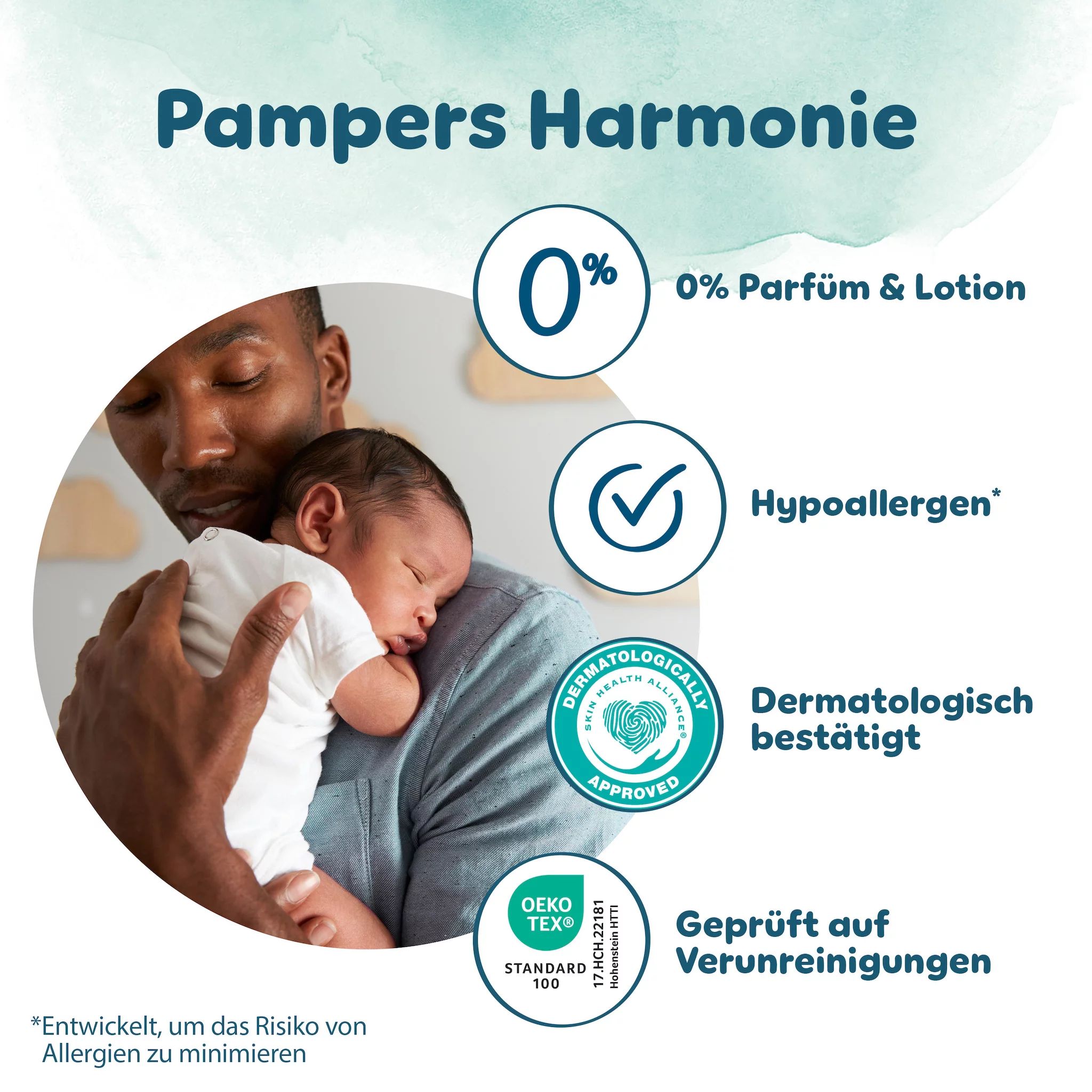 Pampers Harmonie Gr.1 Newborn 2-5 kg Monatsbox