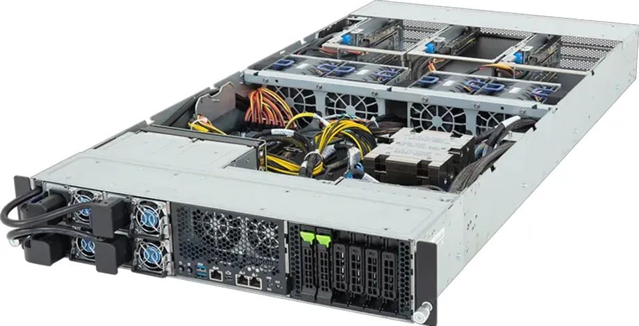 Gigabyte XV23-ZU0-AAJ1 2U AMD EPYC 9005/9004 2x2.5" 4x2000W - Server-Barebone - AMD EPYC