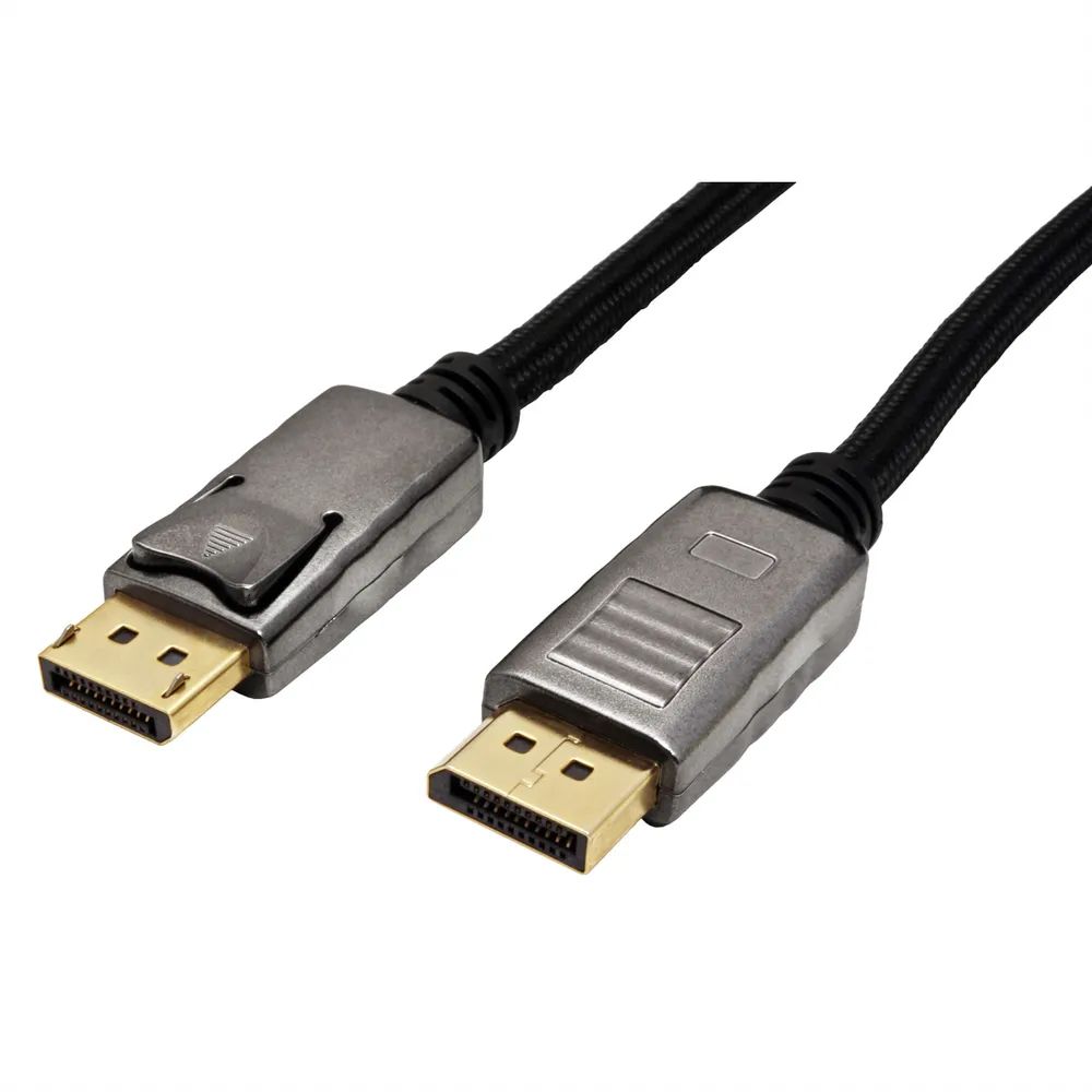 ROLINE DisplayPort Kabel, DP-DP, v1.2, ST - ST, schwarz-metallic, 1,5 m