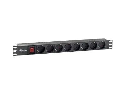 Equip pro - Stromverteilungseinheit - Wechselstrom 220-240 V - 3.5 kW - Ausgangsanschlüsse: 8 - 1U - 48.3 cm (19")