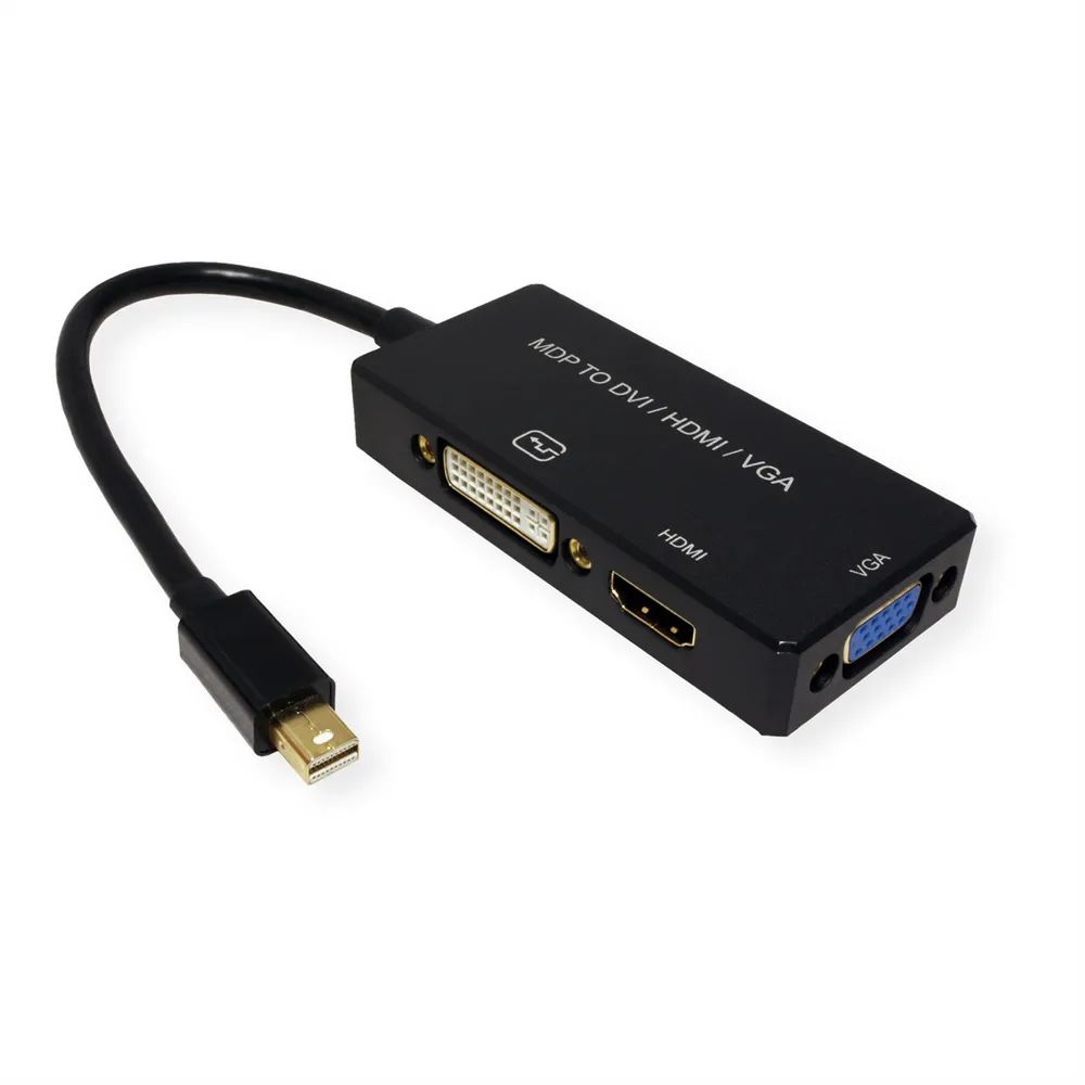 VALUE Adapterkabel Mini DisplayPort - VGA / DVI / HDMI, v1.2, Aktiv