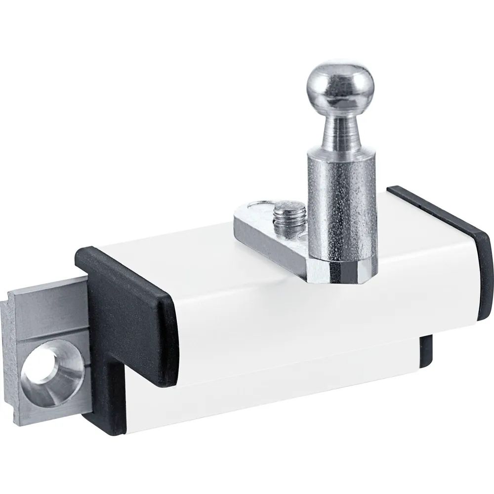 GEZE OL90N/OL95 Flügelbock Standard für Holzfenster Euronut, Alu weiß RAL 9016