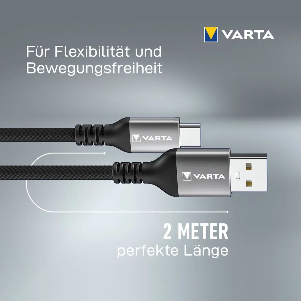 VARTA Cable USB A - USB Typ C