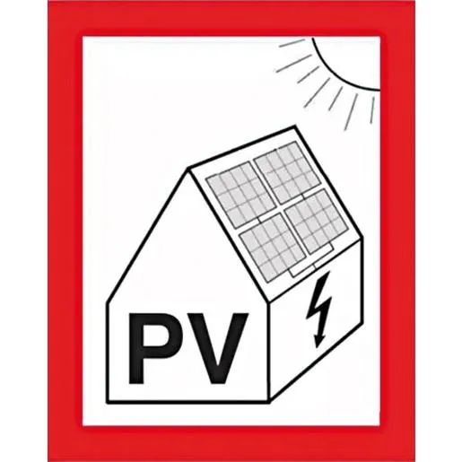 Cimco ZEICHEN HINWEIS PV-ANLAGE / CIMCO 182799 BRANDSCHUTZ- 182799