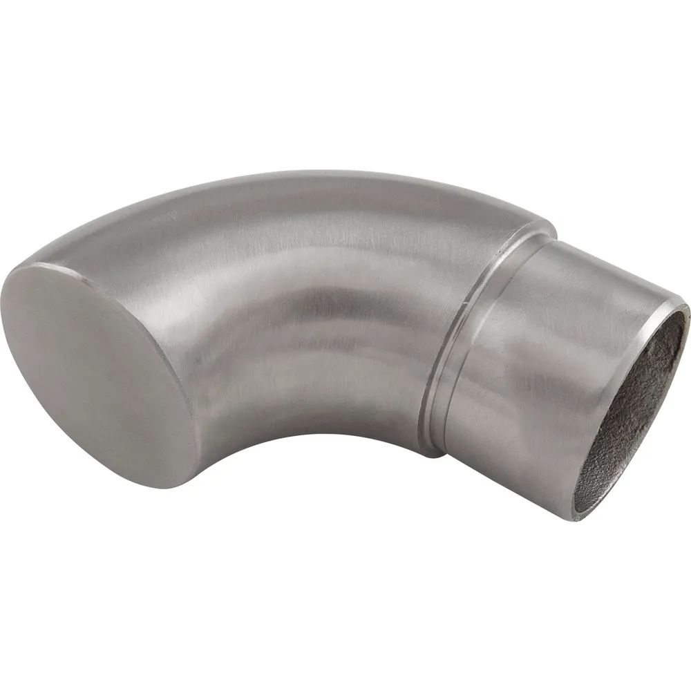 ECONOMY Handlauf Endstück für Rohr ø 42,4 x 2,0 mm,Edelstahl geschliffen V2A