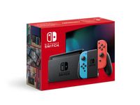 Nintendo Switch with Neon Blue and Neon Red Joy-Con