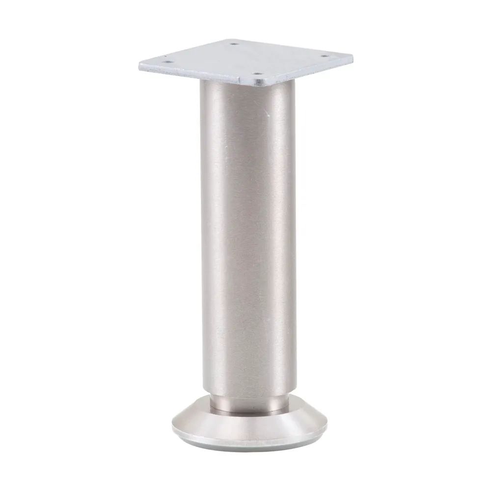 S.c. Simausrom Comservimpex Srl SRL. Dekorfuß Fuß ø 30 mm, Länge 190 mm, +10mm, Fußteller, Aluminium gebürstet