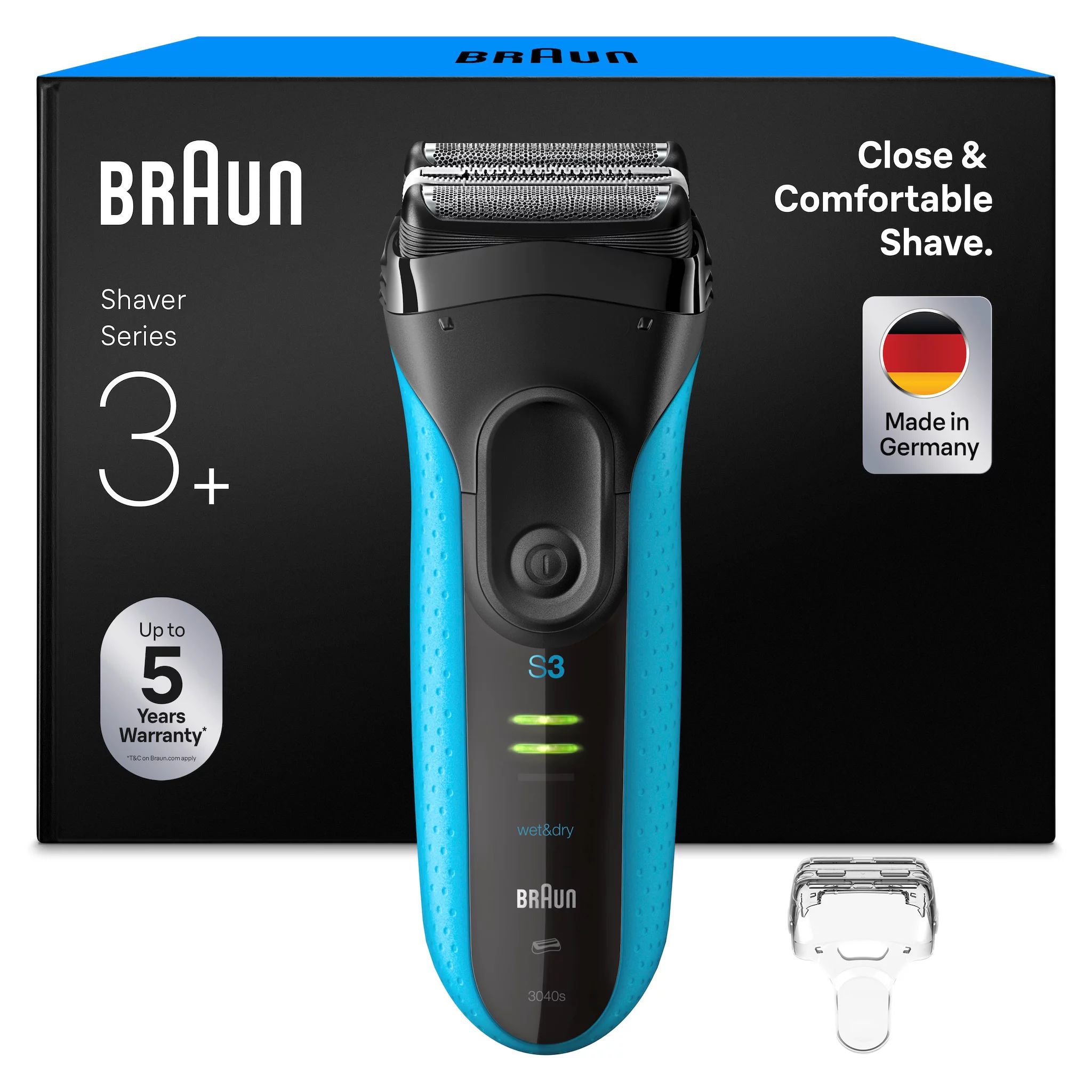 Braun Series 3 3040 Black/Blue