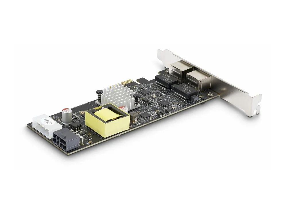 StarTech.com 2-Port 2.5Gbps PoE Network Card, Intel I225-V, 802.3af/at