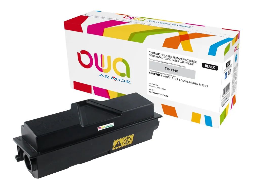 Armor OWA - Schwarz - kompatibel - wiederaufbereitet - Tonerpatrone (Alternative zu: Kyocera TK-1140)