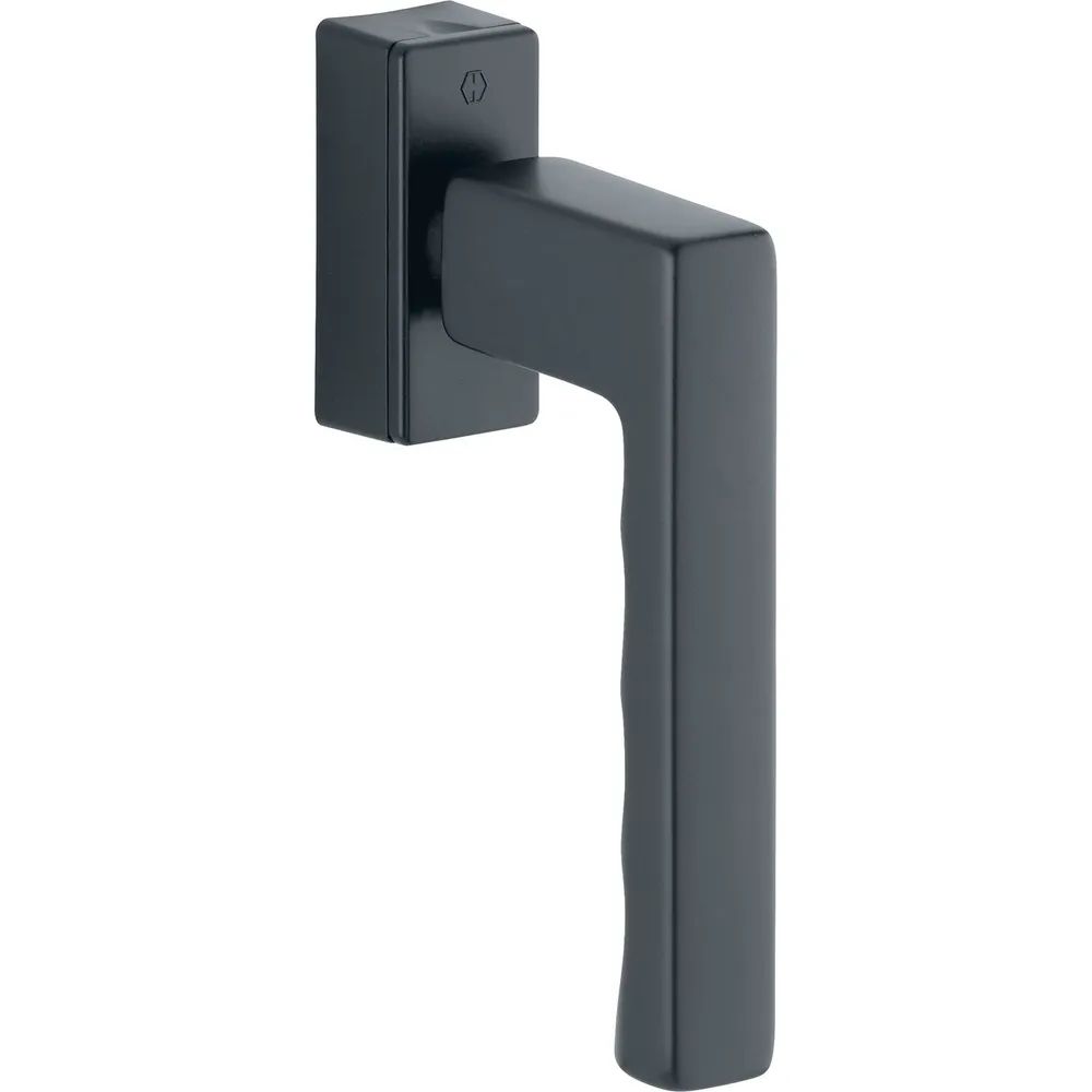 HOPPE Fenstergriff TOULON SecuForte, VK 32-42 mm, Aluminium schwarz matt