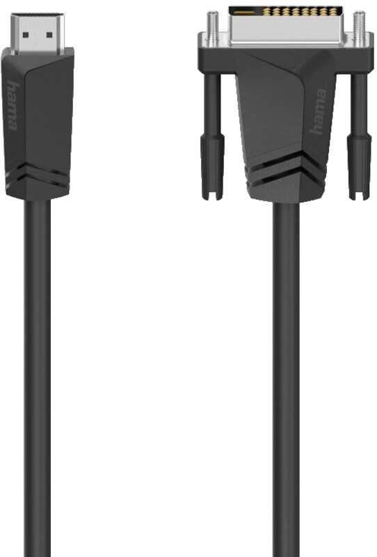 Hama Verbindungskabel, HDMI™-Stecker - DVI/D-Stecker, 1,5 m