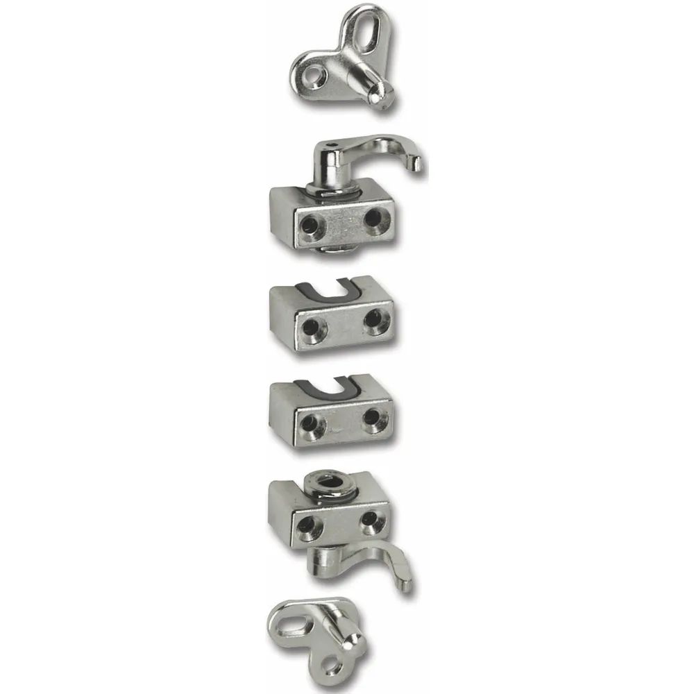 HEKNA Drehstangenschloss Zubehör-Set zum Aufschrauben ø 8 mm, vernickelt