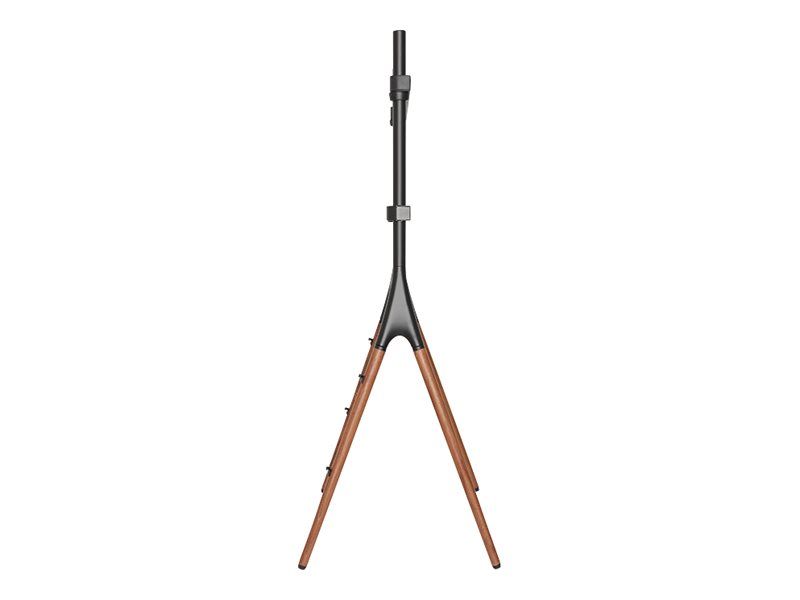 LogiLink Aufstellung - für LCD TV - Aluminium, Stahl, Walnussholz - Schwarz, Walnussholz - Bildschirmgröße: 124-178 cm (49"-70")