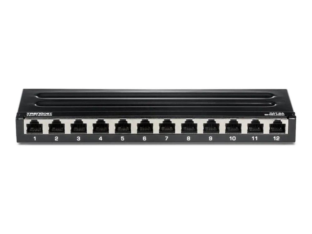 TRENDnet TC-P12C6AS - Patch Panel - geeignet für Wandmontage