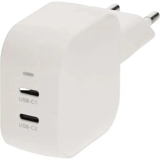 Nedis NETZLADEGERÄT 45W 2XUSB-C / NEDIS WGCHA45WWT WS WGCHA45WWT