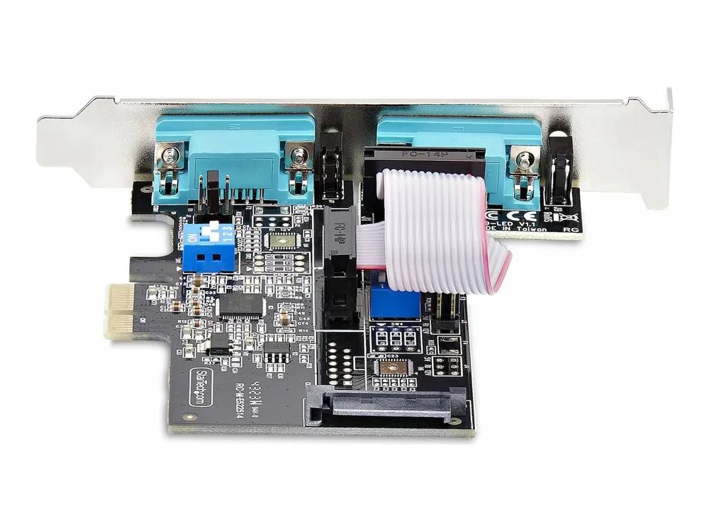 StarTech.com 2-Port Serielle PCIe Karte, RS232/RS422/RS485 Serielle Karte