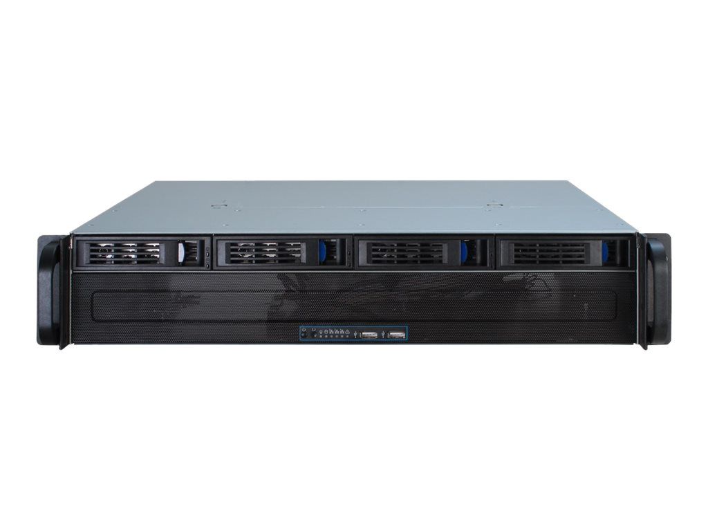 Inter-Tech IPC 2U-2404S - Rack-Montage - 2U - micro ATX - SATA/SAS - Hot-Swap - keine Spannungsversorgung (ATX)