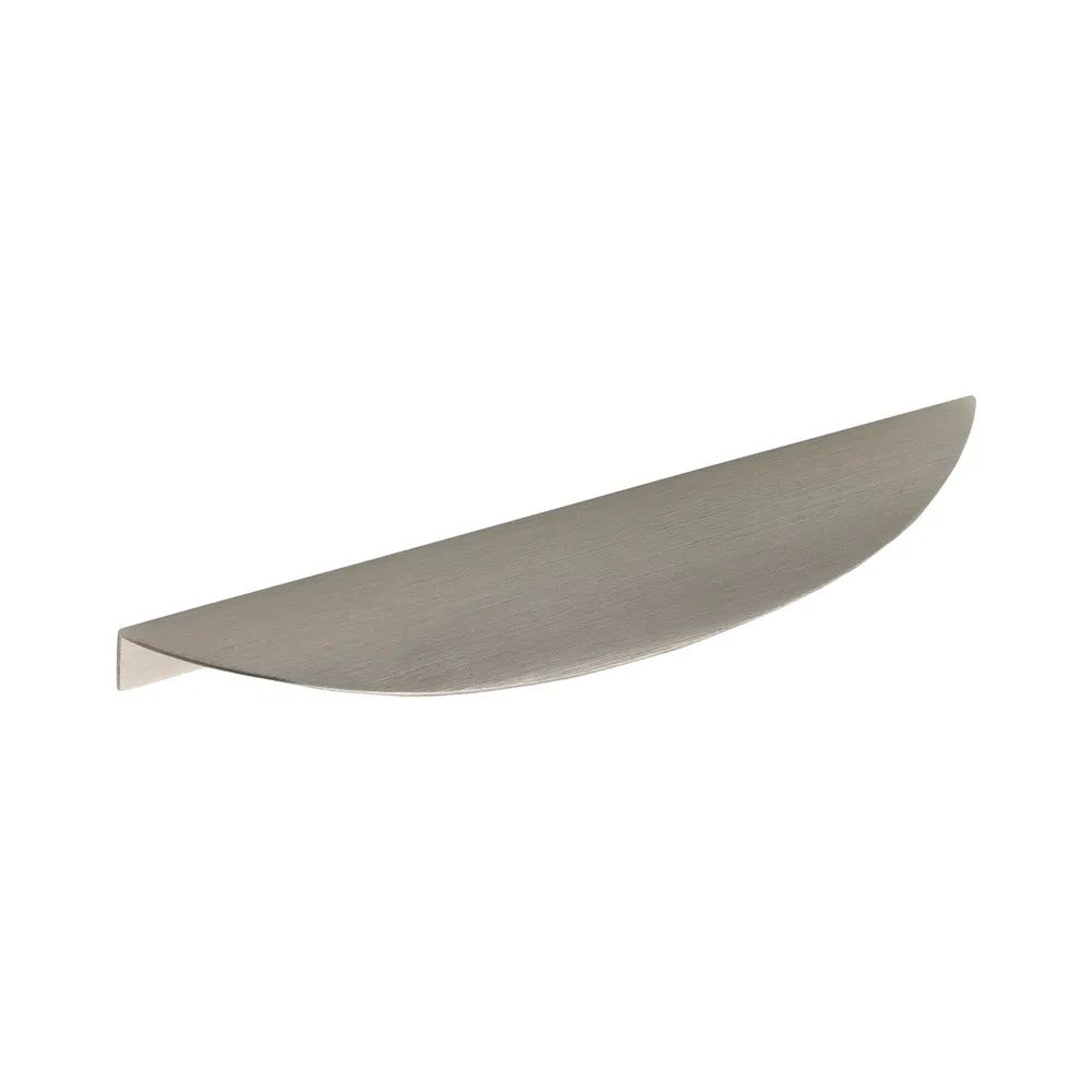 Furnipart Griffleiste Edge Bow LA 160 mm, Länge 200 mm, Aluminium Edelstahl Effekt
