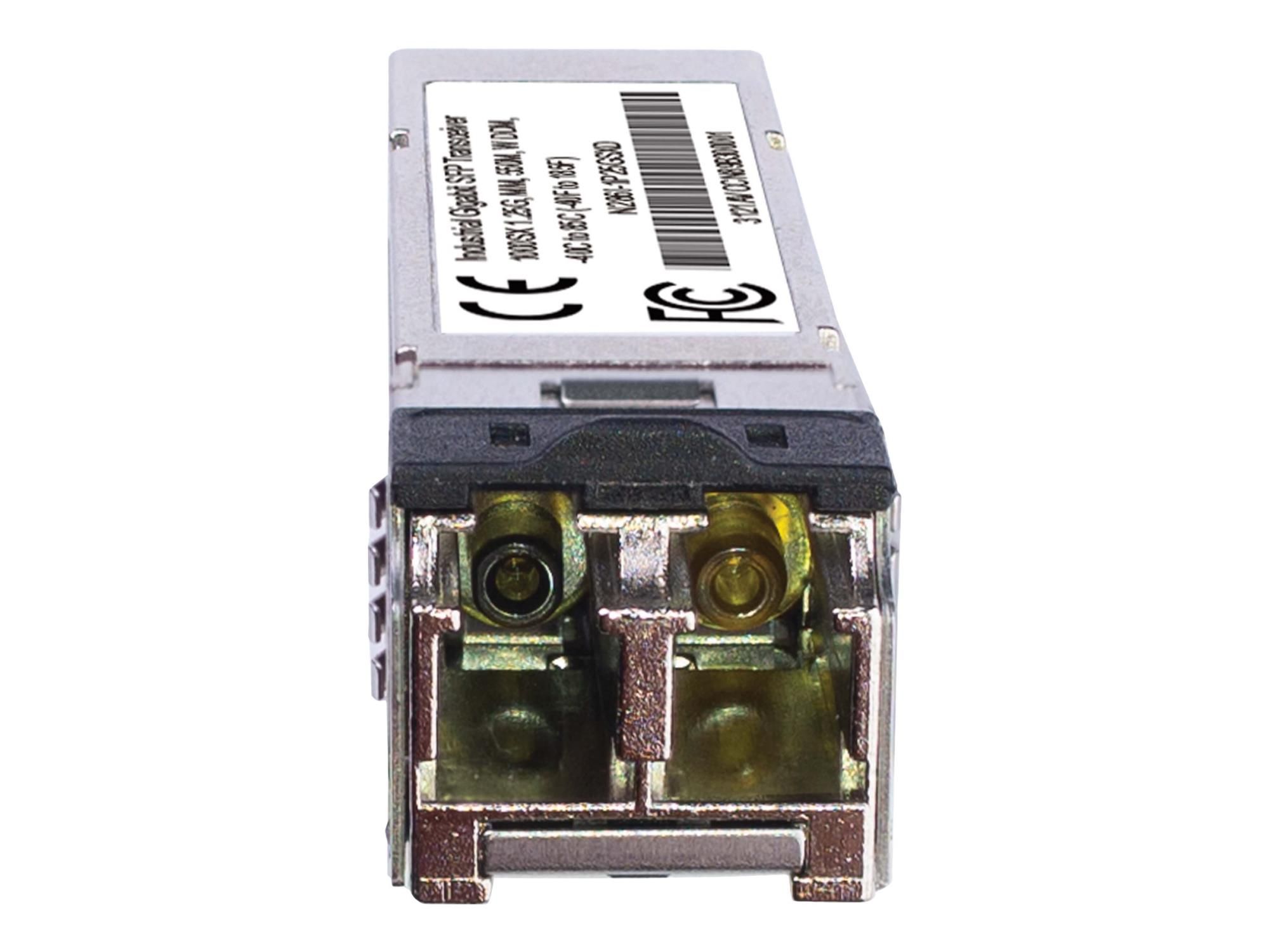 Eaton Tripp Lite Series Industrial Gigabit SFP Transceiver - 1000Base-SX, Multimode, LC Duplex, DDM, -40° to 85°C, 550 m (1,804 ft.)
