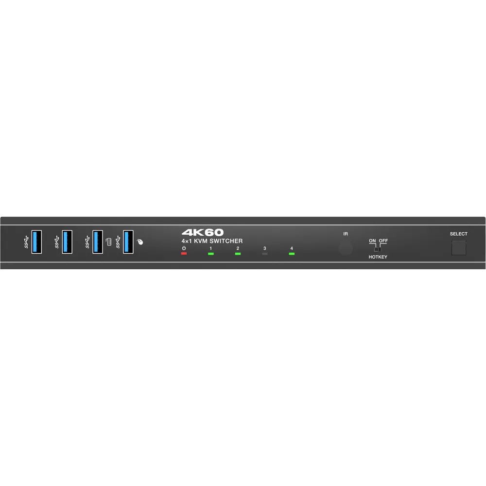 InLine KVM Switch - 4x1 - DP 4K/60Hz - USB 3.2 Hub