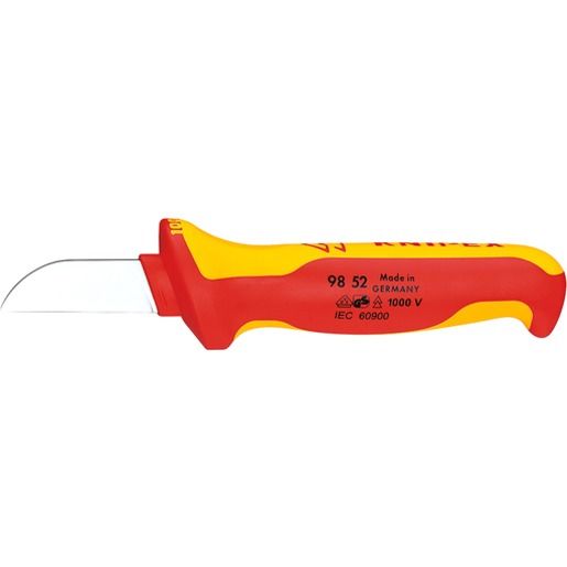 Knipex 190 MM, 1000V GERADE KLINGE / KNIPEX KABELMESSER 98 52 SB