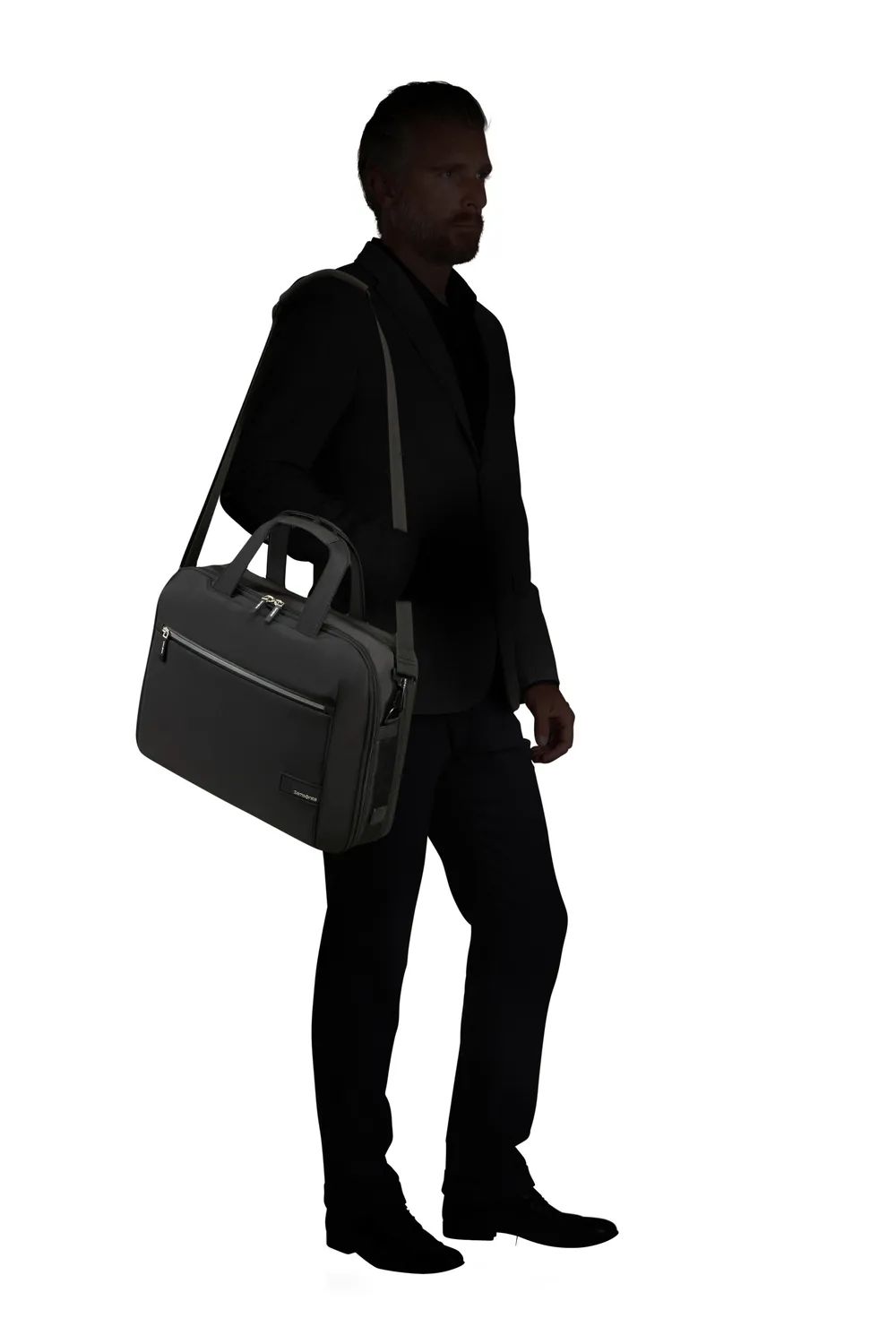 SAMSONITE LITEPOINT BAILHANDLE 15.6" EXP, BLACK