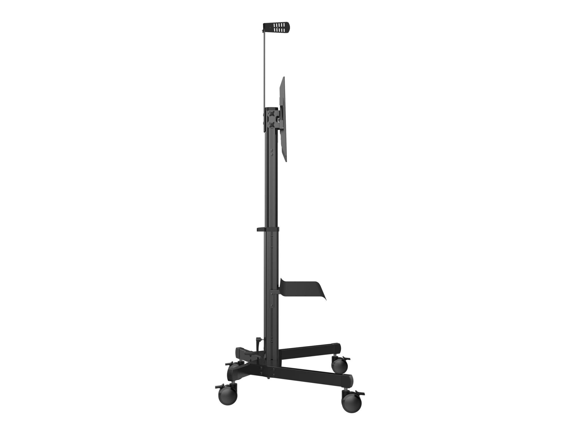 Vision X-Series VFM-F22 - Wagen - Höhe einstellbar - für LCD-Display - Stahl, Aluminium - mattschwarz - Bildschirmgröße: 78.7-203cm (31"-80")