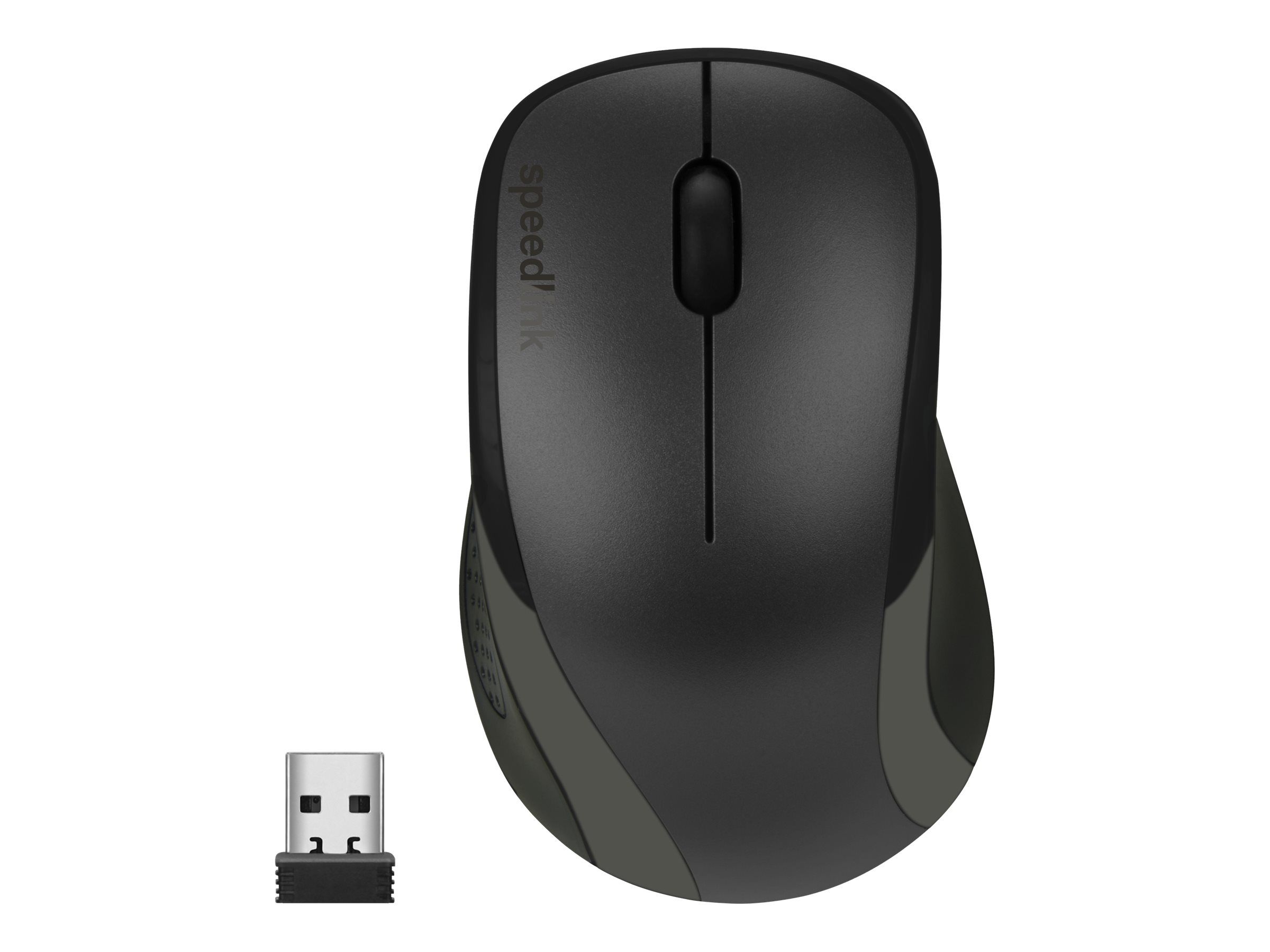 SPEEDLINK KAPPA Mouse - Maus - Für Rechtshänder - optisch - 3 Tasten - kabellos - 2.4 GHz - kabelloser Empfänger (USB)