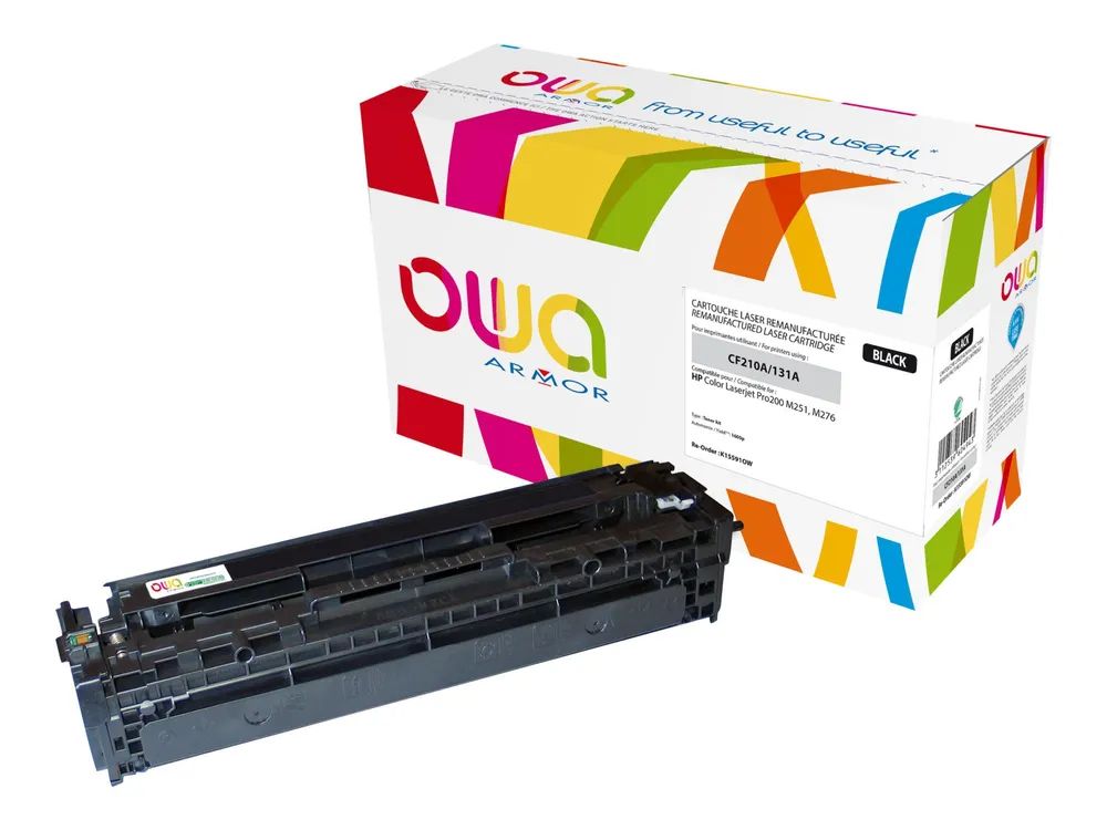 Armor OWA - Schwarz - kompatibel - wiederaufbereitet - Tonerpatrone (Alternative zu: HP CF210A)