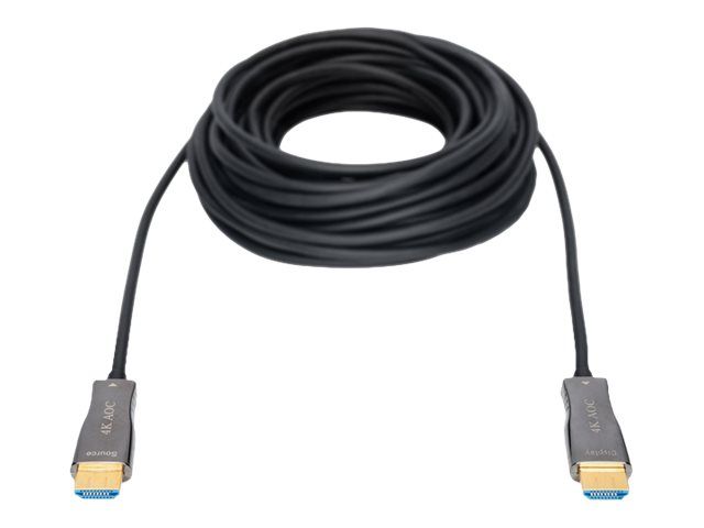 DIGITUS HDMI AOC Hybrid Glasfaserkabel, UHD 4K, 15 m