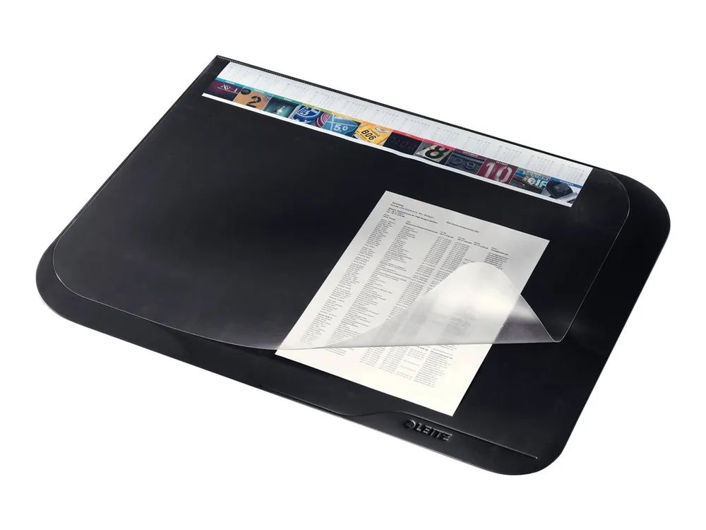 Esselte Leitz Plus - Schreibtischmatte mit transparenter Auflage: 50 x 65 cm - Polyvinylchlorid (PVC)