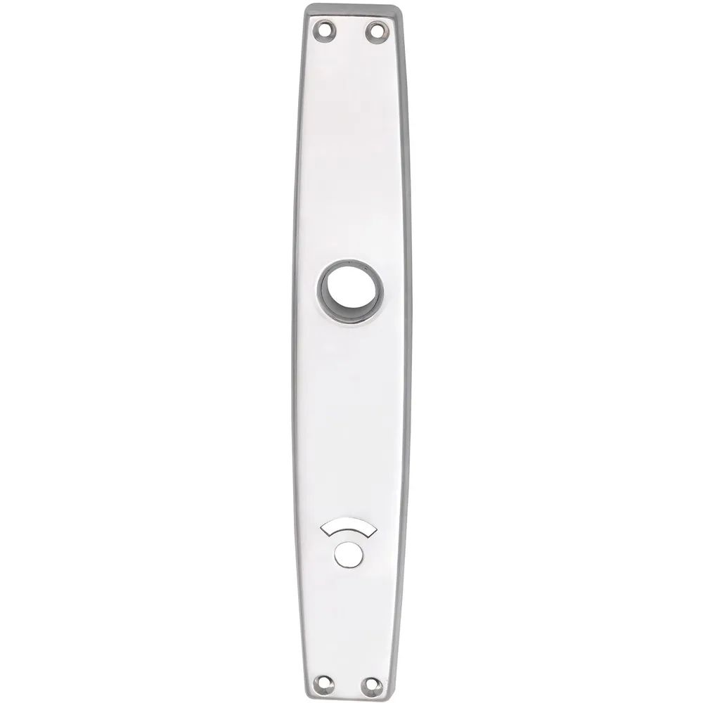 Grundmann Langschild WG 1000 FAVORIT, WC 90, für Notöffner, Alu poliert