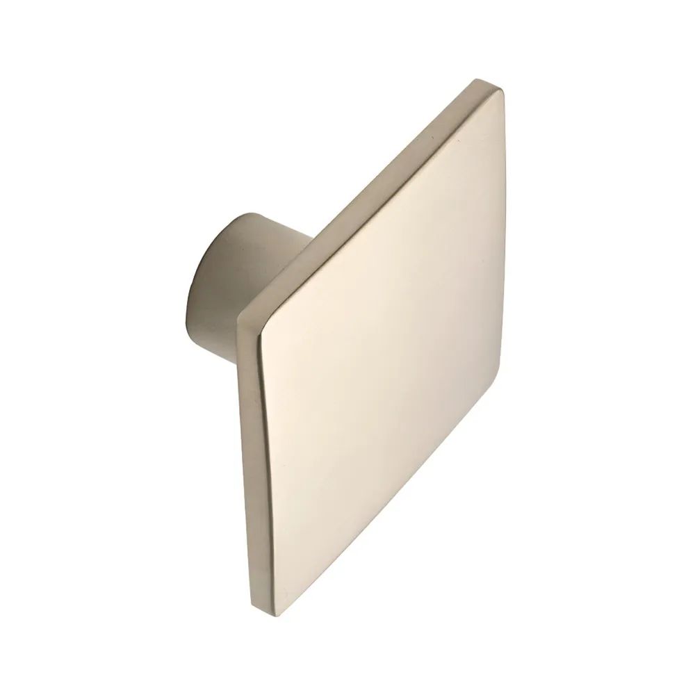 Estamp Knopf Lugus Breite 50 mm, Tiefe 25 mm, ZN Edelstahl Effekt