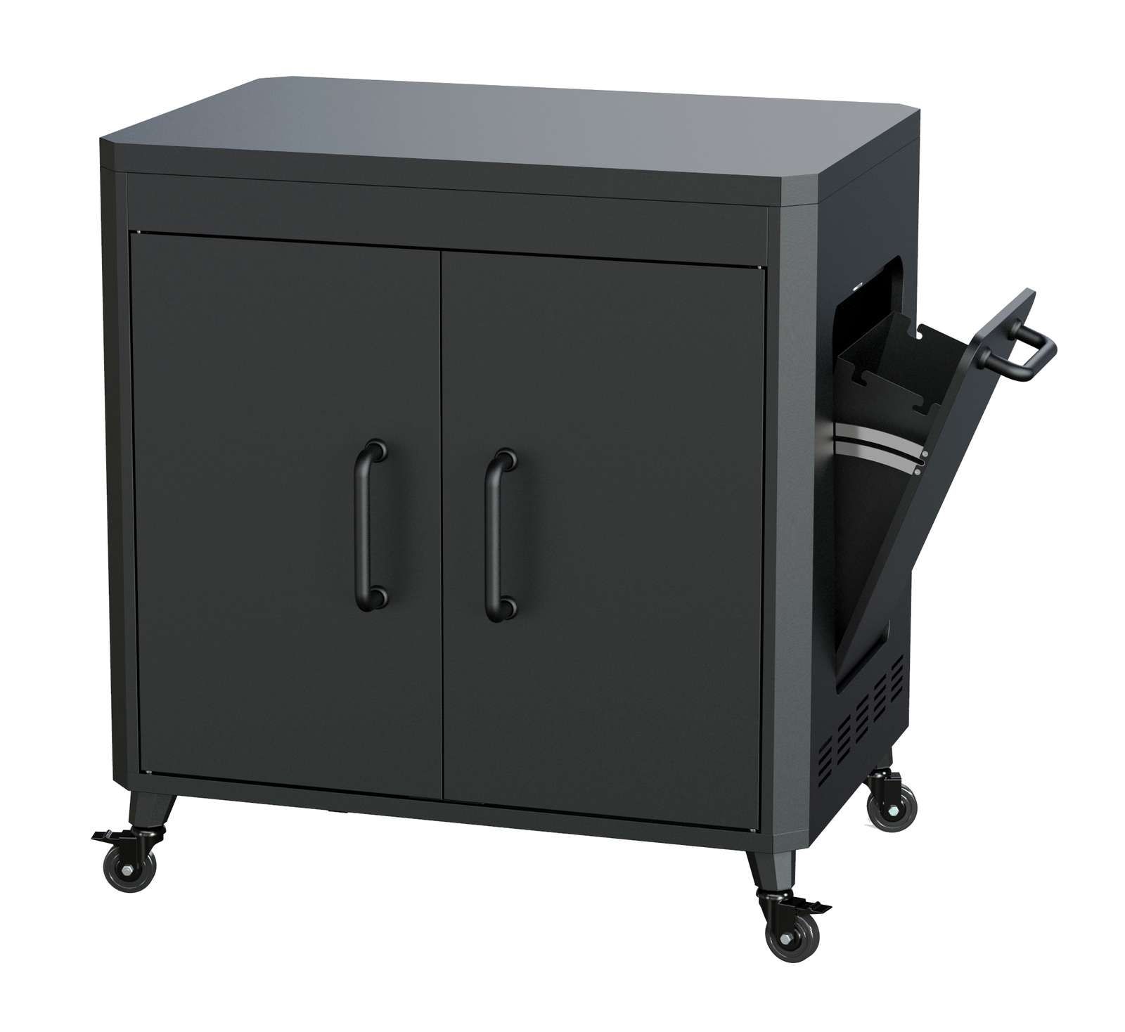 Le Feu Pizza Station with black steel top
