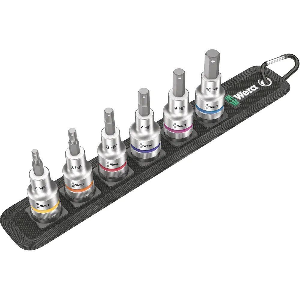 WERA Steckschlüsseleinsatz-Satz 1/2 HF Belt C2 6-teilig