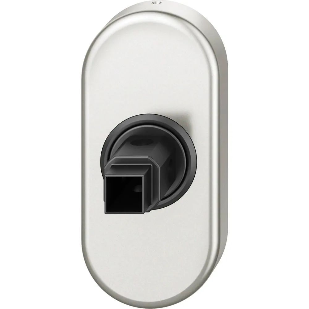 FSB Fenstergriff Adapter-Rosette oval, Aluminium silber eloxiert