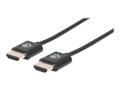 Manhattan HDMI Cable with Ethernet (Ultra Thin), 4K@60Hz (Premium High Speed)