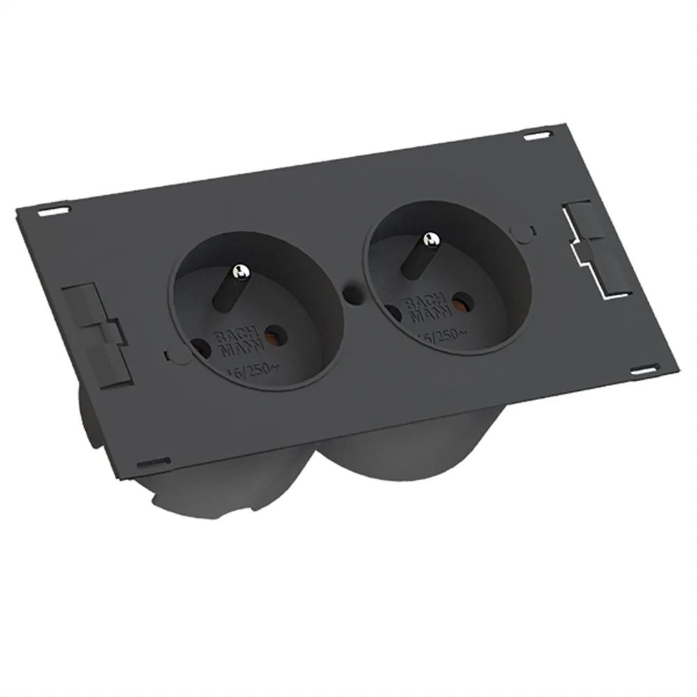 BACHMANN DUE 2xUTE , incl. Anschlukabel GST18, schwarz, 0,2 m
