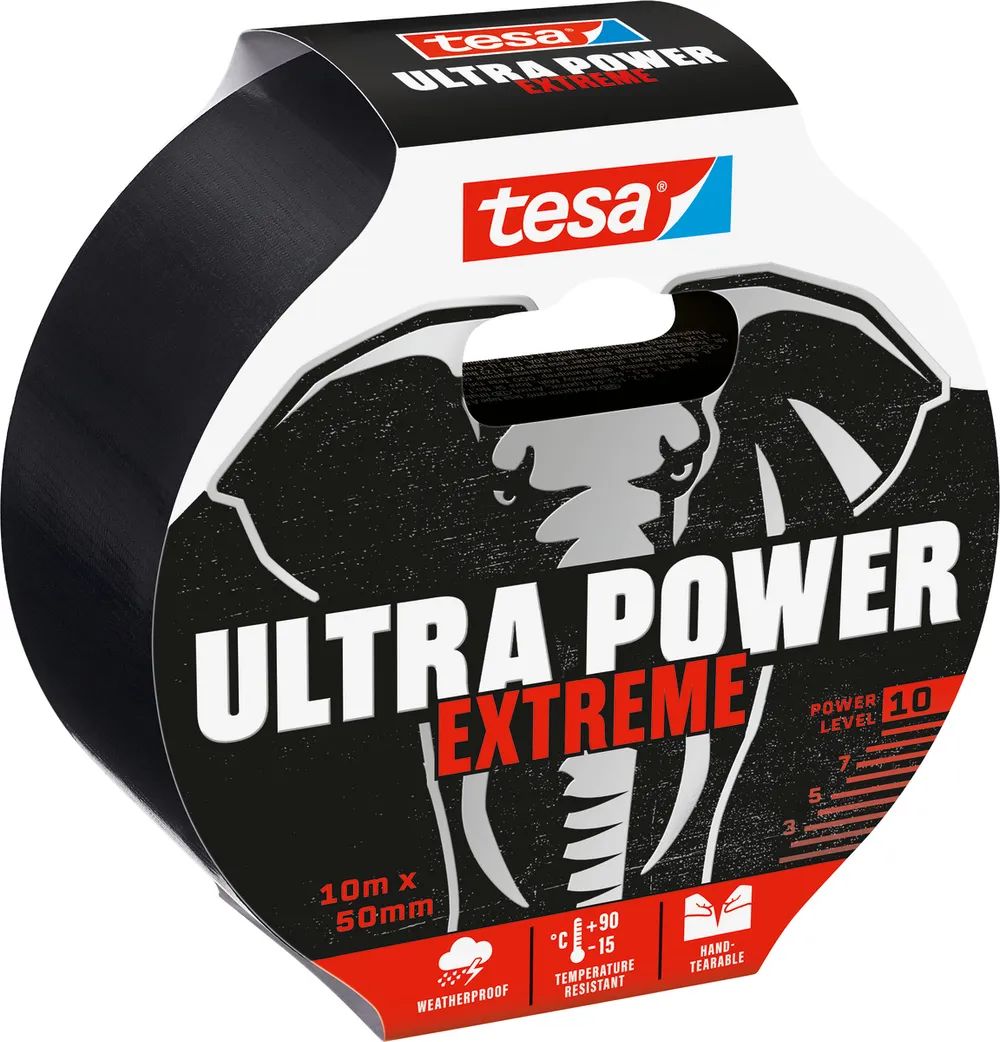 tesa® Ultra Power Extreme Tape – extra starkes Reparaturband – wetterfest & langlebig
