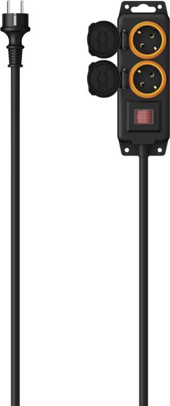 Hama 223062 SDL 2F 2M/M.SCH/OUTDOOR/WANDM/SW