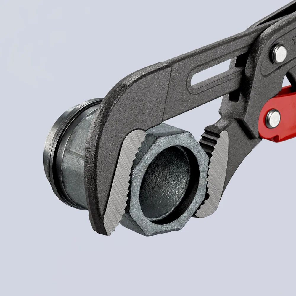 KNIPEX Rohrzange S-Maul mit Schnelleinstellung mit Kunststoff überzogen grau pulverbeschichtet 420 mm
