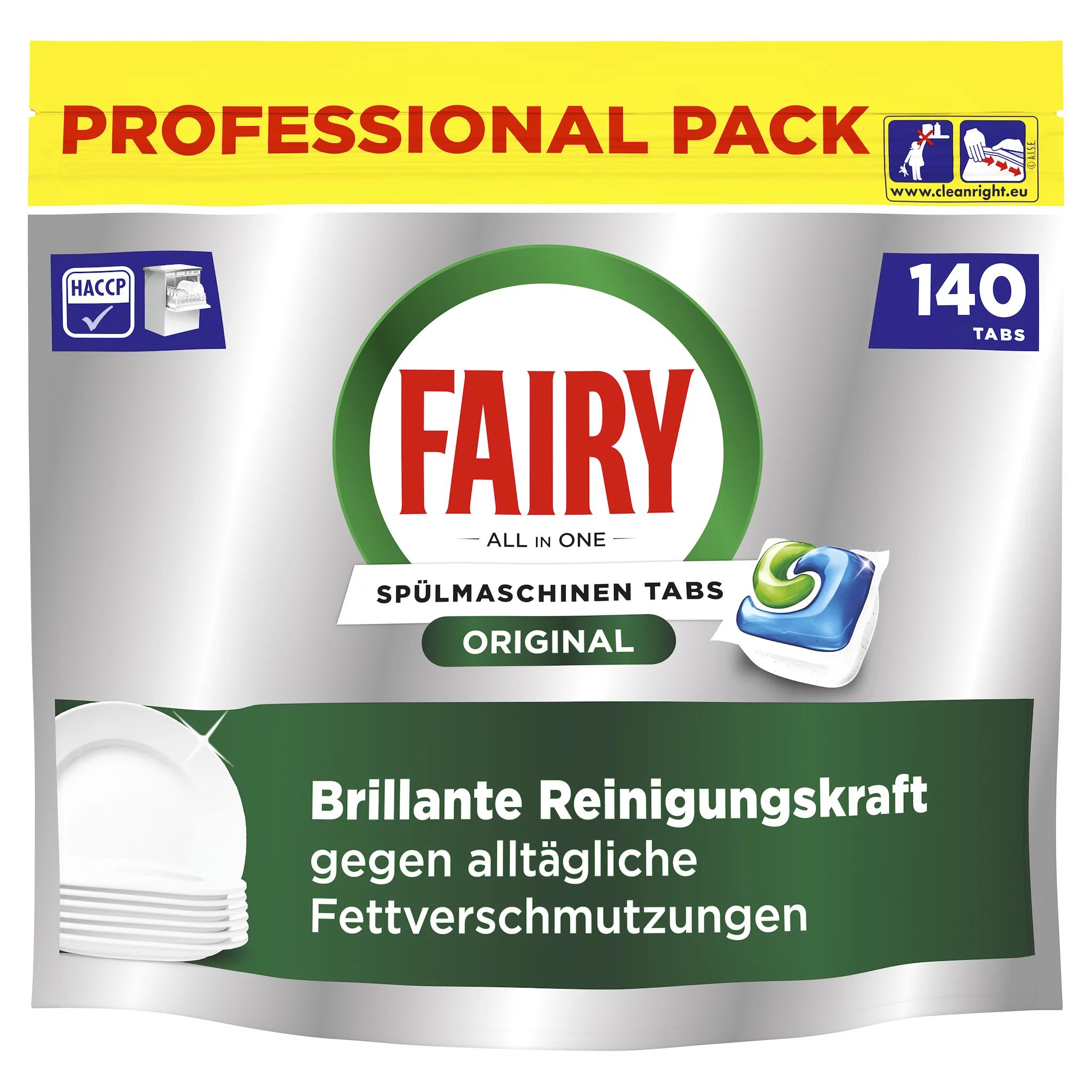 Fairy Professional All In One Spülmaschinentabs 140 Stk.