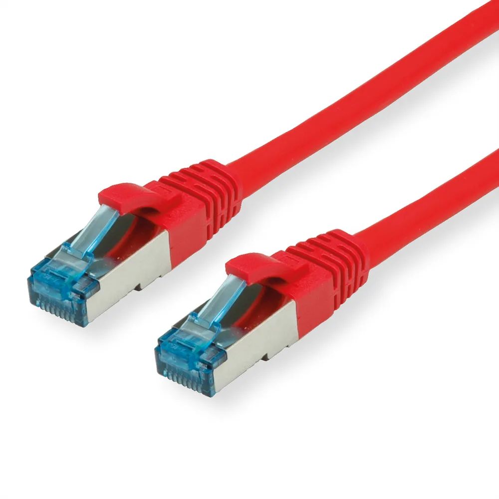 VALUE Patchkabel Cat.6A (Class EA) S/FTP (PiMF), LSOH, rot, 0,3 m