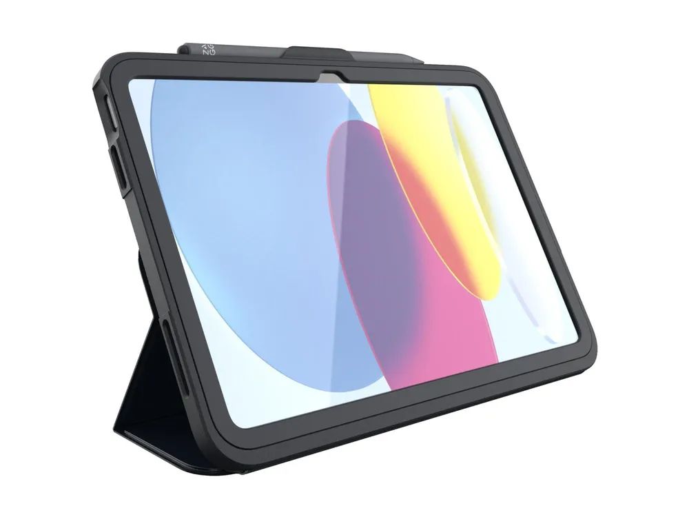 ZAGG Rugged Messenger - Schutzhülle für Tablet - widerstandsfähig - Polycarbonat - holzkohlefarben - für Apple 10.9-inch iPad (10. Generation)